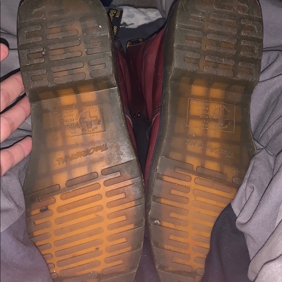 Maroon dr.martens air cushion soles size 10 used - Picture 5 of 5